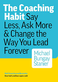 The Coaching Habit by Michael Bungay book cover