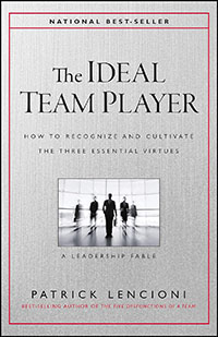 The Ideal Team Player by Patrick Lencioni book cover